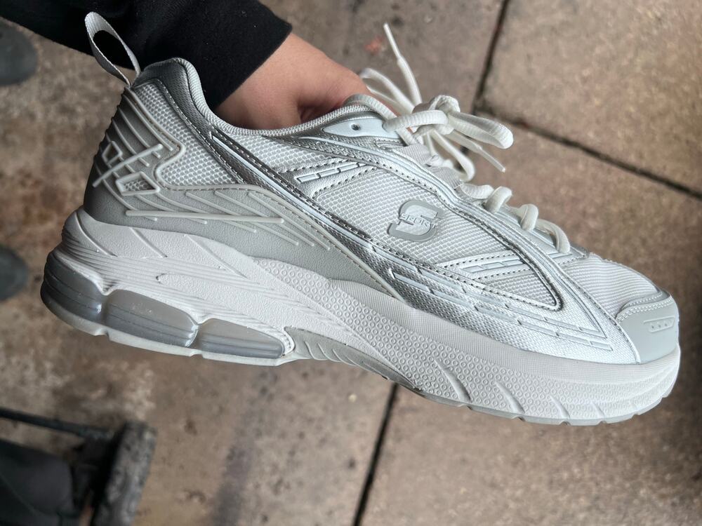 S Sport By Skechers Men's Stark Sneakers - Silver-Size 10